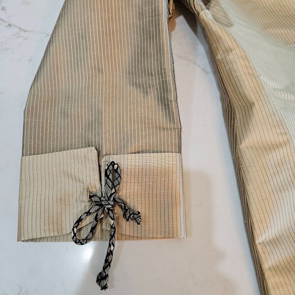 Canvasbacks Silk Blazer Jacket Medium Applique Gold Vintage Boho Artsy - Picture 3 of 10